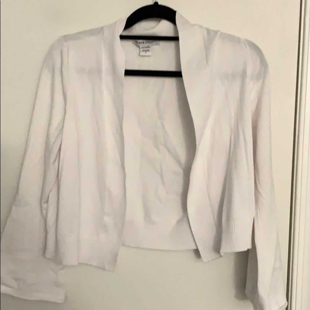 Medium length Open front cardigan.